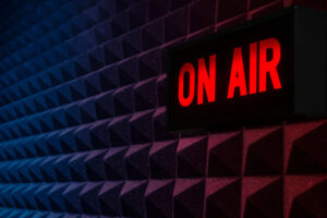 On air sign background